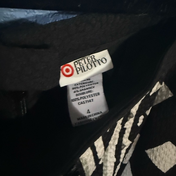 Peter Pilotto Black and White Geometric Patterned Women's Skirt- size 4-EUC - Picture 4 of 4